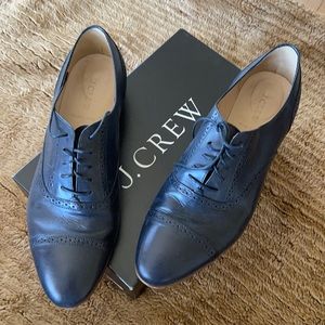 J. Crew Leather Oxford women’s US 11. Made in Italy. Gently worn.